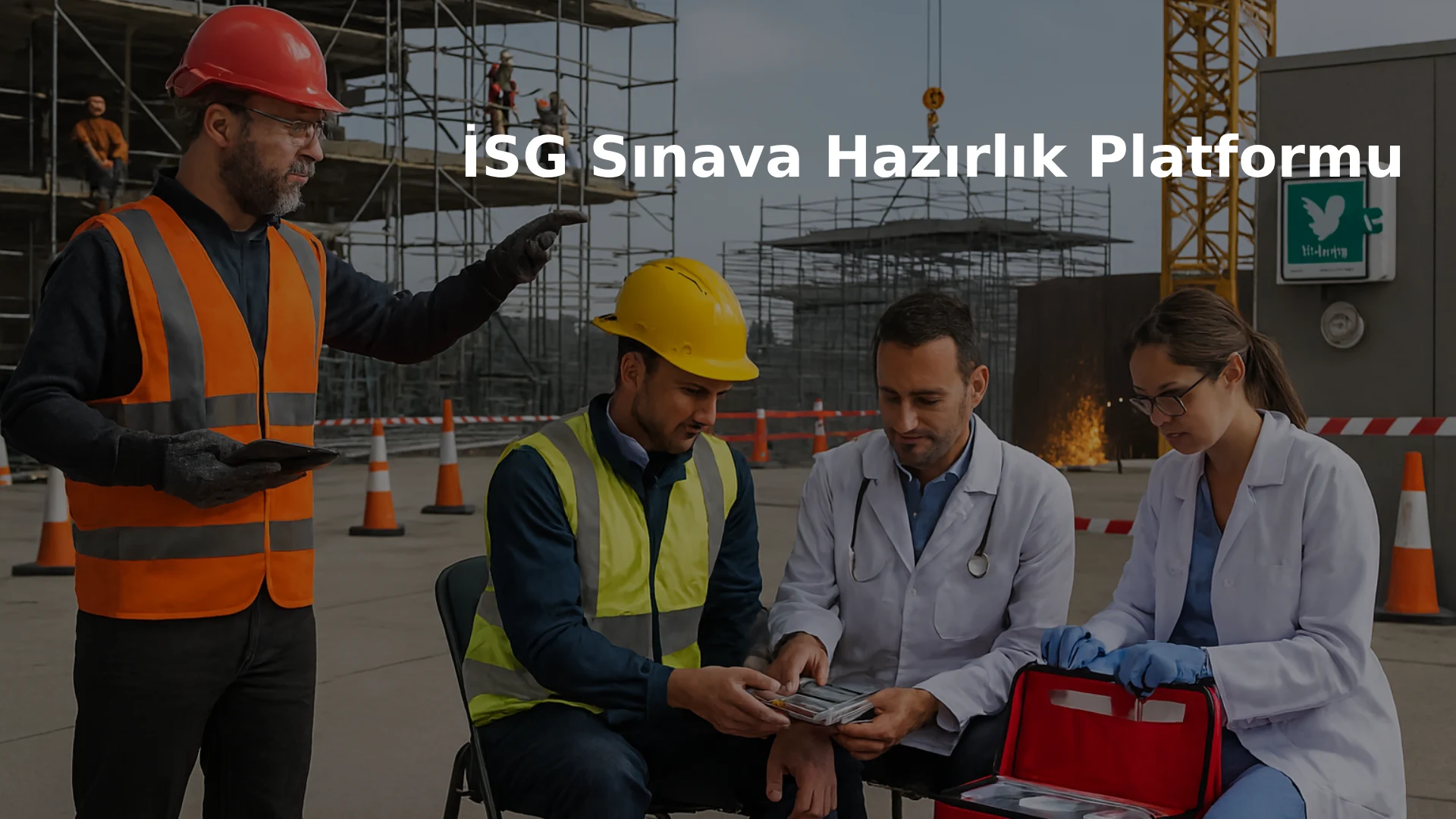 Şantiyede iş güvenliği uzmanı, işyeri hekimi ve diğer sağlık personeli ile çalışanların koordinasyonu